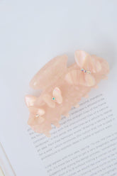 Dainty Love Claw Clip Pink