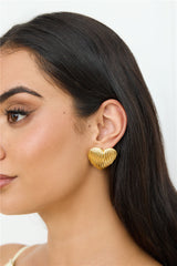 Feel The Love Earrings Gold