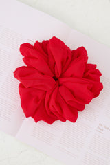 Gameday Jumbo Scrunchie Red