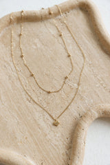 18k Gold Plated Pretty One Necklace Gold