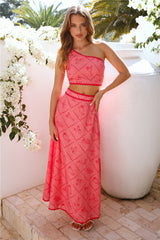 Cali Valley Maxi Skirt Pink