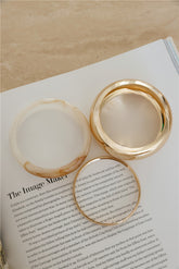 Akira Bangle 3pk Gold