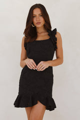 Festive Fling Mini Dress Black