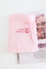 Fluffy Notebook Pink