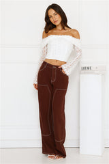 Lace Delight Off Shoulder Top White