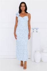 Nights Of Delight Maxi Dress Blue