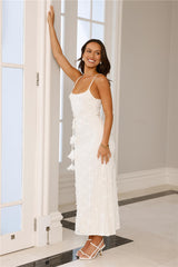 Delicately Divine Knit Maxi Dress Cream