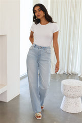 ABRAND A Carrie Jean Odessa Rcy Light Vintage Blue
