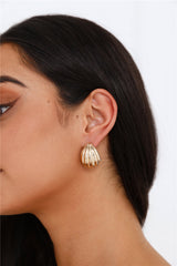 18k Gold Plated Fashion Spark Earrings Gold
