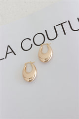 18k Gold Plated Trendsetter Hoop Earrings Gold