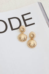18k Gold Plated Sunlight Earrings Gold