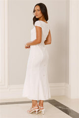 Oceanfront Dreams Midi Dress White