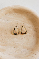 18k Gold Plated Glow Line Earrings Gold