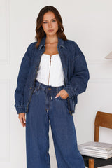 LIONESS Kenny Bomber Dark Denim