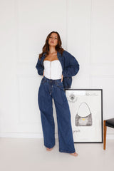 LIONESS Kenny Bomber Dark Denim