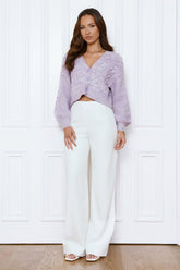Cozying Up Cardigan Purple