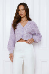 Cozying Up Cardigan Purple