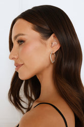 Dahliana Hoop Earrings Gold