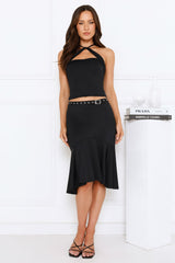 Love Bugged Midi Skirt Black