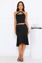 Love Bugged Midi Skirt Black