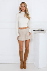 Daily Dream Ribbed Long Sleeve Top Off White