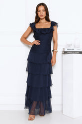 Dreamweaver's Kiss Maxi Dress Navy