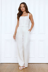 Dressed In Detail Tweed Pants Beige