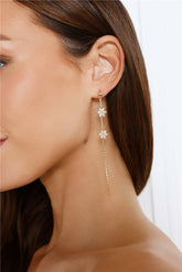 18k Gold Plated Rain Blooms Earrings Gold
