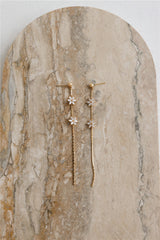 18k Gold Plated Rain Blooms Earrings Gold