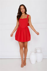 Daydreaming In Paris Mini Dress Red