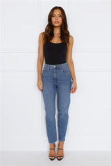 LEE High Moms Slim Jean Anemone Blue