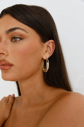 Glitter Glow Earrings Gold
