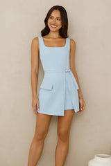 Beauty Editor Romper Blue