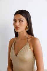 Florals First Earrings Gold