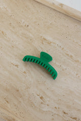 Matte Mini Hold Everything Claw Emerald Green