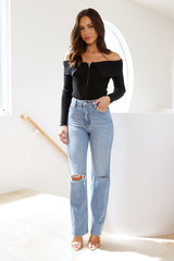 ABRAND A '94 High Straight Sylvie Rip Jeans
