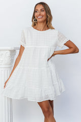 HELLO MOLLY We Need Space Dress White