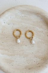 Camera Flash Earrings Gold