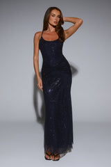 LUXE Exclusive Events Maxi Dress Navy