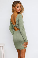 Get Onto It Dress Sage