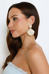18k Gold Plated The Seashell Earrings Gold