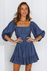 Composed Moment Dress Midnight Blue