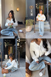 Ice Queen Knit Cardigan White