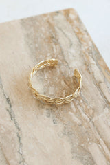 18k Gold Plated Soft Silhouettes Cuff Gold