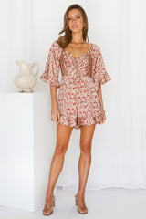 Catch Me Now Romper Mocha