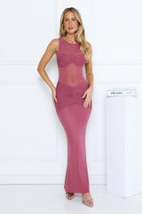 Dewy Radiance Maxi Dress Plum