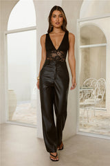 Gentle Power Lace Bodysuit Black