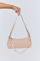 Jamie Shoulder Bag Natural Raffia Bone