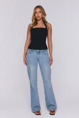 Good For You Halter Top Black