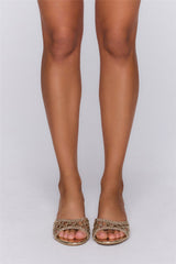 Gwynda Heels Gold Metallic